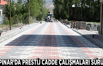 Gürpınar’da prestij cadde çalışmaları sürüyor