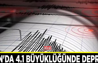 Van'da 4.1 büyüklüğünde deprem