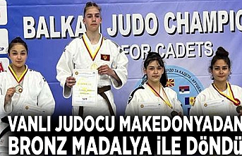 Vanlı Judocu Makedonyadan bronz madalya ile döndü