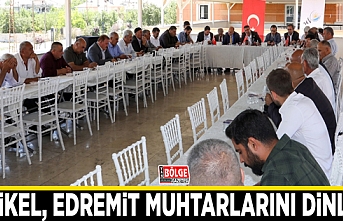 Çelikel, Edremit muhtarlarını dinledi