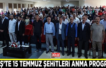 Erciş’te 15 Temmuz Şehitleri Anma Programı