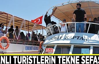 İranlı turistlerin tekne sefası…