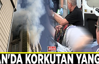 Van'da korkutan yangın