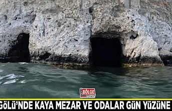 Van Gölü’nde kaya mezar ve odalar gün yüzüne çıktı