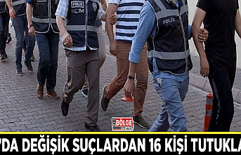 Van’da değişik suçlardan 16 kişi tutuklandı