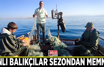 Vanlı balıkçılar sezondan memnun