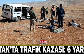 Çatak'ta trafik kazası: 6 yaralı