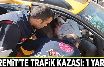 Edremit'te trafik kazası: 1 yaralı