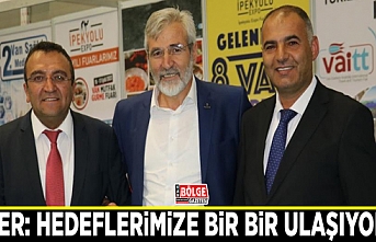 Güler: Hedeflerimize bir bir ulaşıyoruz