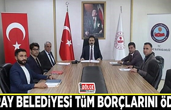 Saray Belediyesi tüm borçlarını ödedi