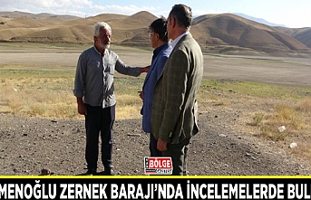 Türkmenoğlu Zernek Barajı’nda incelemelerde bulundu