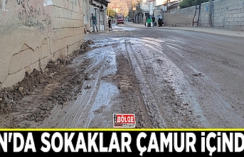 Van'da sokaklar çamur içinde…