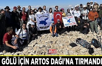 Van Gölü için Artos Dağı'na tırmandılar