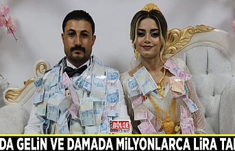 Van’da gelin ve damada milyonlarca lira takıldı