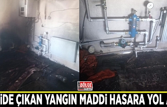 Camide çıkan yangın maddi hasara yol açtı