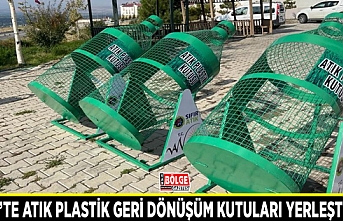 Erciş’te atık plastik geri dönüşüm kutuları yerleştirildi