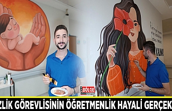 Temizlik görevlisinin öğretmenlik hayali gerçekleşti