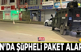 Van'da şüpheli paket alarmı