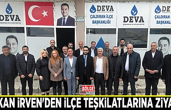 Başkan İrven'den ilçe teşkilatlarına ziyaret