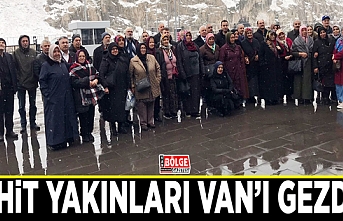 Şehit yakınları Van’ı gezdi…