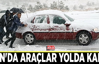 Van'da araçlar yolda kaldı