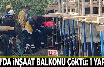 Van'da inşaat balkonu çöktü: 1 yaralı