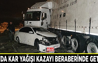 Van'da kar yağışı kazayı beraberinde getirdi