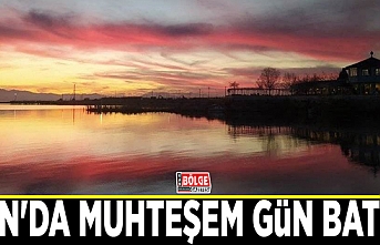 Van'da muhteşem gün batımı