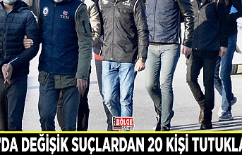 Van’da değişik suçlardan 20 kişi tutuklandı