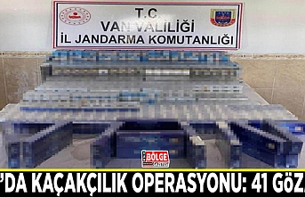 Van’da kaçakçılık operasyonu: 41 gözaltı