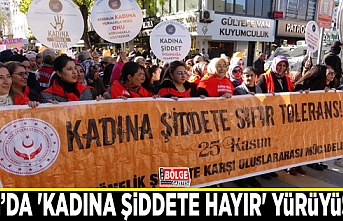 Van’da 'Kadına Şiddete Hayır' yürüyüşü...