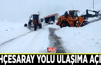 Bahçesaray yolu ulaşıma açıldı