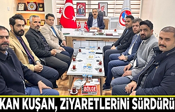 Başkan Kuşan, ziyaretlerini sürdürüyor