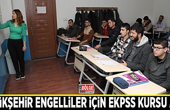 Büyükşehir engelliler için EKPSS kursu açtı