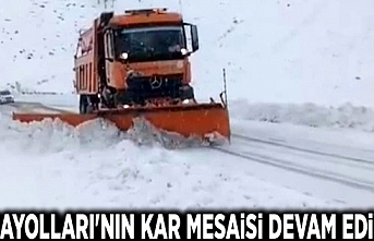 Karayolları'nın kar mesaisi devam ediyor