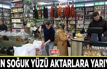 Kışın soğuk yüzü aktarlara yarıyor