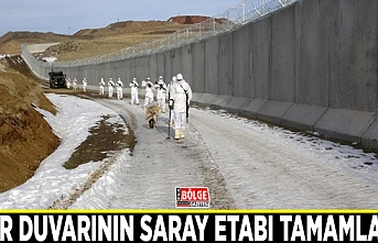 Sınır duvarının Saray etabı tamamlandı