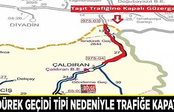 Tendürek Geçidi tipi nedeniyle trafiğe kapatıldı