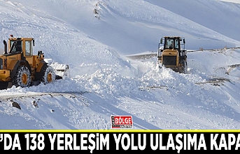 Van’da 138 yerleşim yeri ulaşıma kapandı