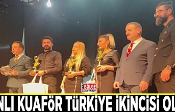 Vanlı kuaför Türkiye ikincisi oldu