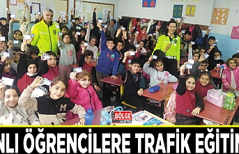 Vanlı öğrencilere trafik eğitimi…