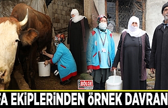 Vefa ekiplerinden örnek davranış…