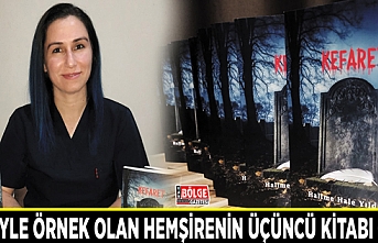 Azmiyle örnek olan hemşirenin üçüncü kitabı çıktı