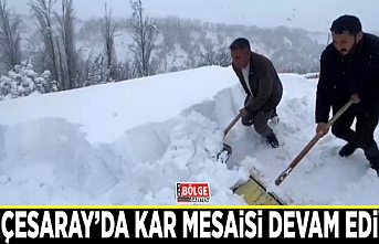 Bahçesaray’da kar mesaisi devam ediyor