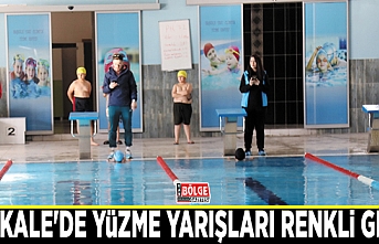 Başkale'de yüzme yarışları renkli geçti