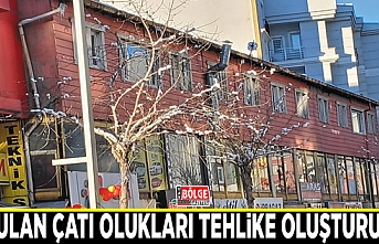 Bozulan çatı olukları tehlike oluşturuyor