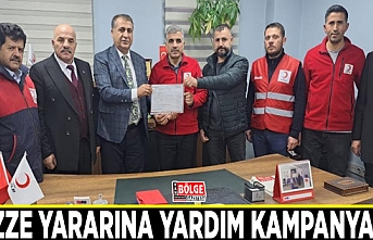 Erciş’te Gazze yararına  yardım kampanyası...