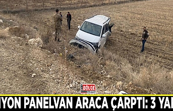 Kamyon panelvan araca çarptı: 3 yaralı