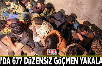 Van'da 677 düzensiz göçmen yakalandı