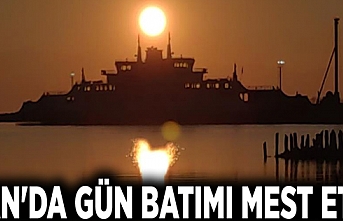 Van'da gün batımı mest etti